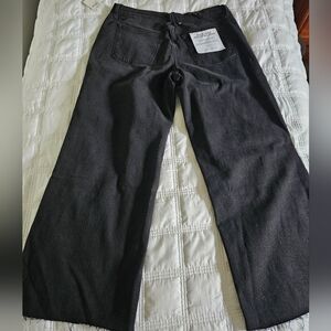 Good American Black Wide-Leg High-Rise Jeans